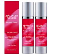 Crema de estrógeno, alisamiento de la crema de estrógenos privado de la piel, cuidado de la piel privada para hidratación, pieles de privado suaves Loción calmante, para viajar a diario (2pcs)