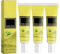 Crema de hierbas de Asia Oriental, crema hidratante para el cuerpo y el cuello, bálsamo de menta y madreselva, cuidado de la piel ligera, no grasa, calma la piel seca y enrojecida, vegana 15 g (3