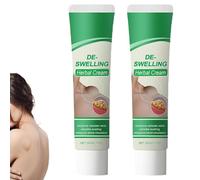 Crema de hierbas para desintoxicación linfática, crema de drenaje linfático, corporal para pies y piernas hinchados, reafirmante corporal, hidratante para piel seca. (2pcs)