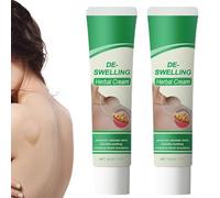 Crema de hierbas para la desintoxicación linfática, crema linfática, cremas naturales antihinchazón para piernas, loción calmante anticelulítica de acción rápida. (2pcs)