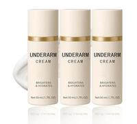 Crema de iluminación de axilas para un tono suave e uniforme, tratamiento de axilas hidratantes, ilumina el tono de la piel opacidad, crema blanqueadora de axi-las, arrendamiento a las axi-las (3pcs)