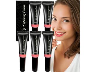 Crema de labios Brightening Cream, labios oscuros, labios ahumadores, tratamiento hidratante y antiaglomerante para reducir la pigmentación y anticracking, mejora el brillo de labios (5 unidades)