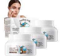 Crema de leche de burra, crema hidratante y rejuvenecedora, loción corporal de leche orgánica; reduce arrugas y líneas de expresión, hidrata y reafirma, disminuye la opacidad y las imperfecciones; apt