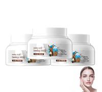 Crema de Leche de Burra, Loción Corporal de Leche Orgánica, Hidratante Facial para Mujer, Crema Facial para Mujer, Hidratación y Reafirmación Natural, Ilumina el Tono de la Piel. (3Piezas)