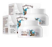 Crema de Leche de Burra, Loción Corporal de Leche Orgánica, Hidratante y Reafirmante, Suaviza Arrugas, Mejora la Piel Áspera y la Elasticidad, para Todo Tipo de Piel