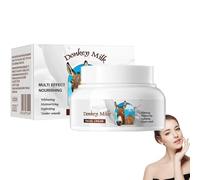 Crema de leche de burro, loción corporal de leche orgánica, crema facial hidratante para mujeres, crema facial para mujeres, reductora de arrugas y líneas, hidratante y reafirmante (1 pcs)