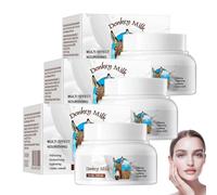 Crema de leche de burro, loción corporal de leche orgánica,ilumina el tono de la piel hidratante reafirmante para cara y cuerpo para todo tipo de piel (3 pcs)