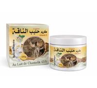 Crema de leche pura de camello (65% Lait de Chamelle) - Secreto de belleza tradicional marroquí - Hidratante facial y corporal profundamente nutritivo con vitamina E, 100 g