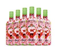 Crema de Licor Héroes. Capitán Fresón Crema de Fresa con Tequila 70 cl (Caja de 6 Botellas de 70 cl)