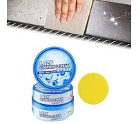 Crema de limpieza eficaz multifuncional con esponja, limpiador de zapatos blanco, crema de limpieza y eliminación de manchas, esponja limpiadora de zapatos, pasta sólida descontaminante fuerte para