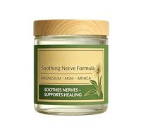 Crema de Magnesio - 50g Loción de Magnesio Muscular | Mantequilla Corporal Hidratante Calmante | Bálsamo para el cuidado corporal calmante y no graso | Protege la salud de los nervios, relajante de la