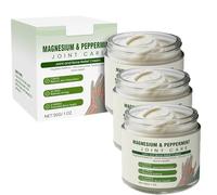 Crema de magnesio para aliviar el dolor, gel natural para las articulaciones, textura ligera y no grasa, crema de masaje calmante para la relajación y el confort (3PCS)