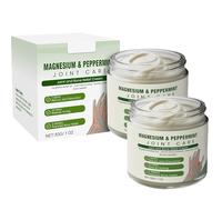 Crema de magnesio para aliviar el dolor, gel natural para las articulaciones, textura ligera y no grasa, crema de masaje calmante para la relajación y el confort (2PCS)