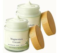 Crema de magnesio para aliviar los nervios, con fórmula de suministro de minerales MSM y árnica, de rápida absorción, no grasa para las articulaciones y los músculos de la rodilla,2pcs