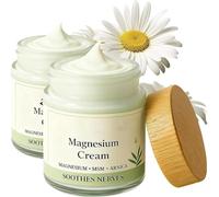 Crema de Magnesio para Dormir, Bálsamo Tópico Natural de Magnesio, Ligera y de Fácil Absorción, 60 g, Hidratante y Nutritiva, Suavemente Nutritiva