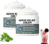 Crema de magnesio para la reparación y el alivio del dolor nervioso, loción reparadora para la neuropatía, alivio para articulaciones y músculos, nutrición diaria para rodillas, lumbares
