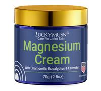 Crema de magnesio, que hidrata y la piel de las articulaciones. Contiene lavanda, eucalipto, aceite de coco, y árnica. De fácil absorción y no grasa, para todo tipo de piel. 70 g/2.5 oz.
