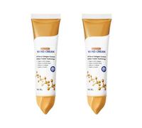 Crema de mano antienvejecimiento de colágeno, crema de manos hidratante y nutritiva para la piel seca, agrietada, absorbente rápida, no grasosa con hidratación (2pcs)