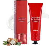 Crema de mano de mantequilla de karité para manos secas agrietadas, extractos de miel y almendras, arrugas anti-mano, humectante de manos no grasiento (1PC)