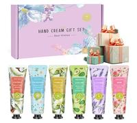 Crema de Mano Mini, 6 x 30ml Juego de Regalo de Crema de Mano Fragancia Homitadora de pies para manos secas y agrietadas, pequeño regalo para mujeres, Regalo de Cumpleaños
