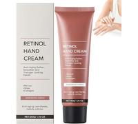 Crema de manos antiedad con retinol para piel seca y agrietada, hidratante para manos secas y agrietadas, hidratante antiarrugas, reduce arrugas y restaura la elasticidad, para todo tipo de piel
