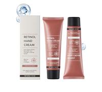 Crema de manos antienvejecimiento con retinol, antienvejecimiento, crema hidratante para manos para arrugas de manos, firme y juvenil, para piel seca y rasgada, tamaño de viaje