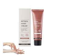 Crema de manos antienvejecimiento con retinol, nutritiva para manos, fórmula de retinol suave, repara incluso la piel agrietada, perfecta para viajar y antes de acostarse (1)