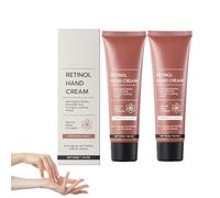 Crema de manos antienvejecimiento con retinol, nutritiva para manos, fórmula de retinol suave, repara incluso la piel agrietada, perfecta para viajar y antes de acostarse (2)