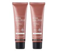 Crema de manos antienvejecimiento con retinol, reparador de noche con manteca de karité y colágeno, hidratante de manos antiarrugas para secos, piel agrietada, crema de día y noche, todos los tipos de