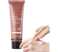 Crema de manos antienvejecimiento con retinol, reparador de noche con manteca de karité y colágeno, hidratante de manos antiarrugas para secos, piel agrietada, crema de día y noche, todos los tipos de