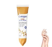 Crema de manos antienvejecimiento de colágeno, crema de manos para reparación de piel agrietada antisecado, rejuvenecedor, colágeno hidratante, antiarrugas (1)