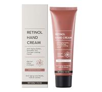 Crema de manos antienvejecimiento Retinol, crema de manos hidratante intensa, 50 g, crema de manos con retinol, para manos tonificadas y jóvenes, protege la piel y las uñas