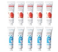 Crema de manos blanqueadora de 30 g x 10 unidades, crema de manos hidratante diaria para mantener tus manos suaves y delicadas, loción de manos profundamente nutritiva crema de manos no grasosa