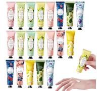 Crema de Manos,Caja Regalo para Mujer,20pcs Crema de Mano Mini,Crema Manos Agrietadas y Secas,Cremas de Manos Reparadora,Set Cremas de Manos Afrutada,para Mujer Regalo,Hand Cream