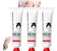 Crema de manos con ácido kójico, crema de manos tierna blanqueadora, niacinamida, ácido hialurónico, crema de manos tierna y blanqueadora con ácido kójico, crema reafirmante antiarrugas (3pcs)