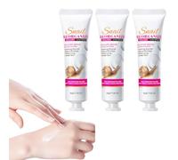 Crema de Manos con Colágeno (Pack de 3 x 30g), Crema Hidratante para Manos Secas y Agrietadas, Tratamiento Reparador Intensivo y Antiedad, Hidratación Profunda de Larga Duración