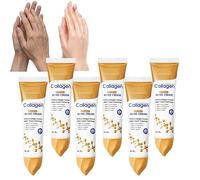 Crema de manos con colágeno para manos secas y agrietadas, cuidado (6Pcs) | Con colágeno, aporta hidratación diaria y deja las manos lisas, con una textura de rápida absorción para manos secas