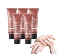 Crema de manos con retinol con Manteca de karité para manos de aspecto juvenil - Tratamiento de manos hidratante intensivo con Colágeno, mejora visiblemente la textura de la piel, 50g (5 piezas)