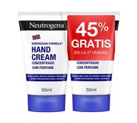 Neutrogena Duplo Crema de Manos Concentrada con Perfume (2 x 50 ml), crema de manos reparadora para pieles sensibles, crema para manos agrietadas y secas con glicerina y vitamina E