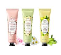 Crema de Manos,Crema Hidratante con Fragancias,Crema Manos Natural,Crema Hidratante Manos,Crema Manos Mini,Crema Manos Reparadora,para Manos y Pies Secos,30g,3 piezas