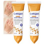 Crema de manos de colágeno, reparación activa de la piel, crema hidratante antienvejecimiento, tamaño compacto de viaje, crema hidratante para mujeres después del lavado y las tareas domésticas