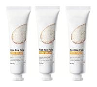 Crema de Manos de Pulpa Cruda de Arroz, Fórmula Hidratante Profunda y Suavizante, Cuidado de Manos No Graso para Piel Seca y Áspera, Ideal para Mujeres y Hombres (3 x 30 g)