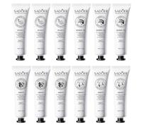 Crema de manos hidratante diaria de 30 g x 12 piezas de loción nutritiva para mantener tus manos suaves, suaves y delicadas, juego de crema de manos de tamaño de viaje adecuado para todo tipo de piel