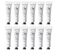 Crema de manos hidratante diaria de 30 g x 12 piezas de loción nutritiva para mantener tus manos suaves, suaves y delicadas, juego de crema de manos de tamaño de viaje adecuado para todo tipo de piel
