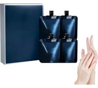 Crema de manos hidratante y blanqueadora portátil de larga duración, hidratante y humectante, crema para el cuidado de la piel de manos y cuerpo secos y agrietados, mejora la piel opaca. (4Piezas)