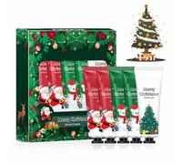 Crema de Manos Regalo,Crema Manos Navidad,Mini Hand Cream Set,Cream Protectora de Manos Reparadora Hidratante Nutritiva Regalos para Navidad,para Mujeres Hombres Mamás y Colegas,Regalo Mujer,5 Piezas