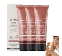 Crema de manos Retinol Renewal, enriquecida con manteca de karité y colágeno, crema para el cuidado de manos para tratar las manos secas y ásperas, ayuda a mejorar las arrugas y las líneas finas (3