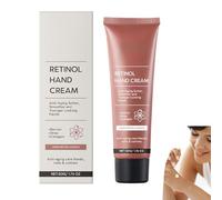Crema de manos Retinol Renewal, enriquecida con manteca de karité y colágeno, crema para el cuidado de manos para tratar las manos secas y ásperas, ayuda a mejorar las arrugas y las líneas finas (1
