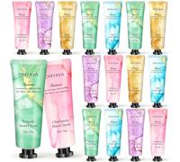 Crema de manos Set de regalo de mujer, mini crema manos con 5 fragancias | cremas manos para muy secas, mini hand cream set regali para compañeras cumpleaños calendarios de Adviento Navidad Valentín