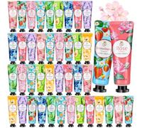 Crema de manos set regalo mujer, mini crema manos juego 40pcs 10 aromas | set cremas manos handcream para muy secas, hand cream para compañeras cumpleaños calendarios de Adviento Navidad San Valentín